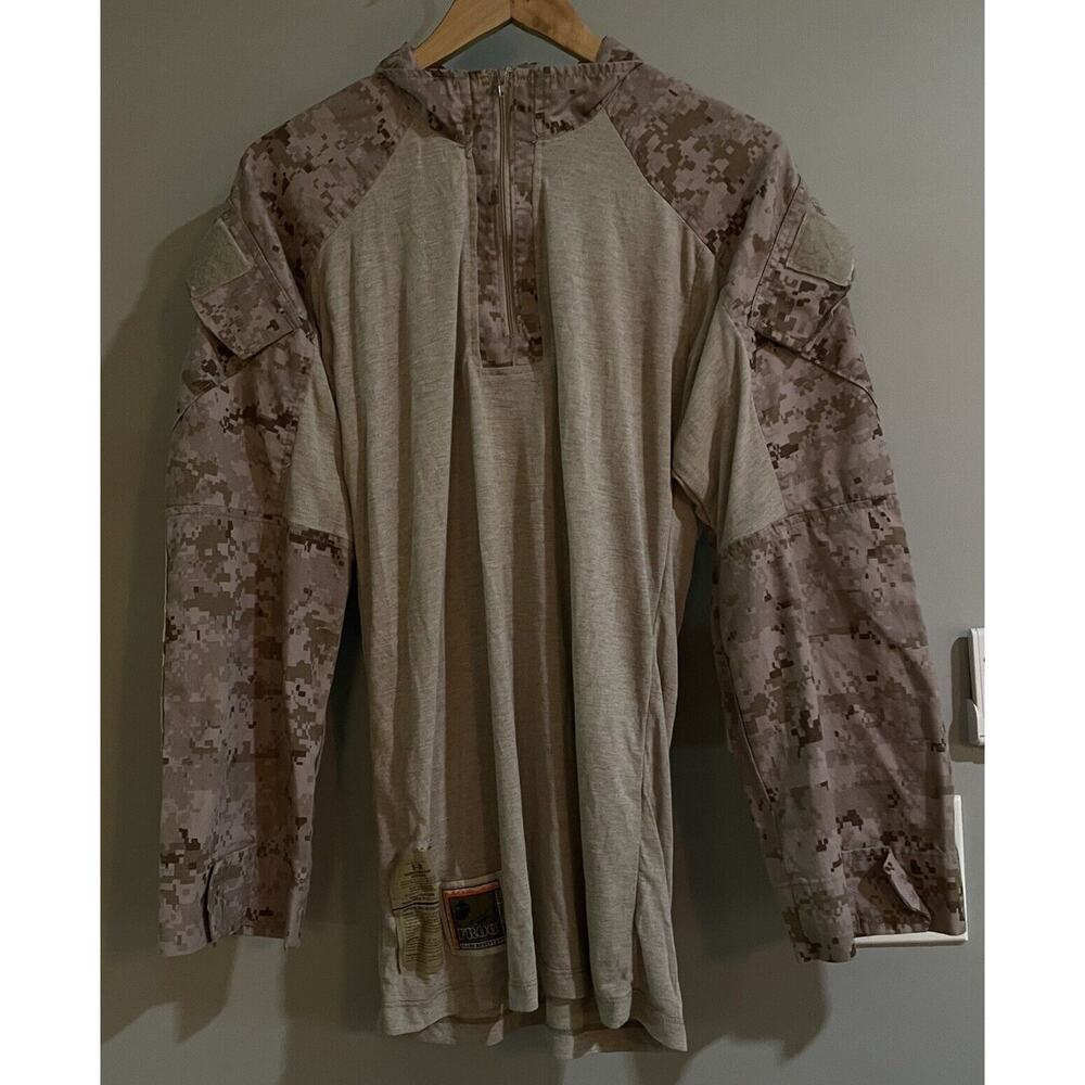 Frog FR Combat Shirt Desert Marpat Frog Ensemble‎ 1/4 Zip Size Small Note